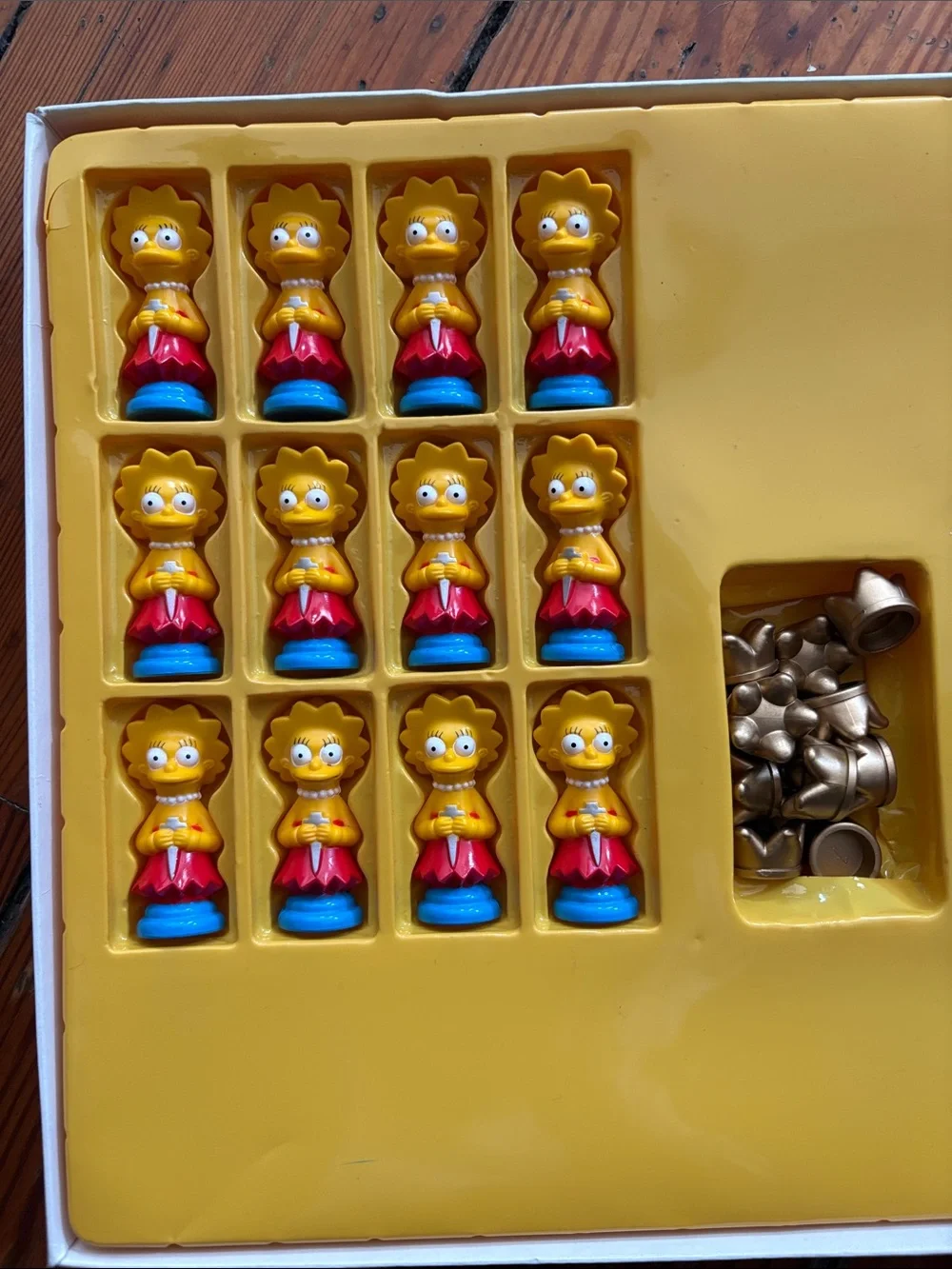 The Simpsons 3-D Checkers Game - Bright Blue & Yellow